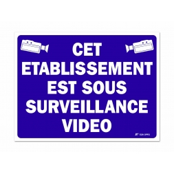 "Under video surveillance" signpost - 1