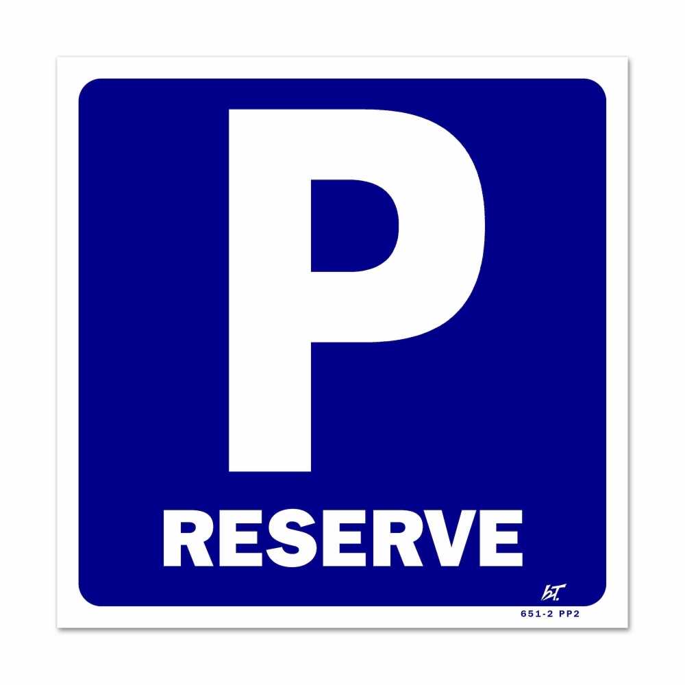 Panneau Parking Réservé - Direct Signalétique