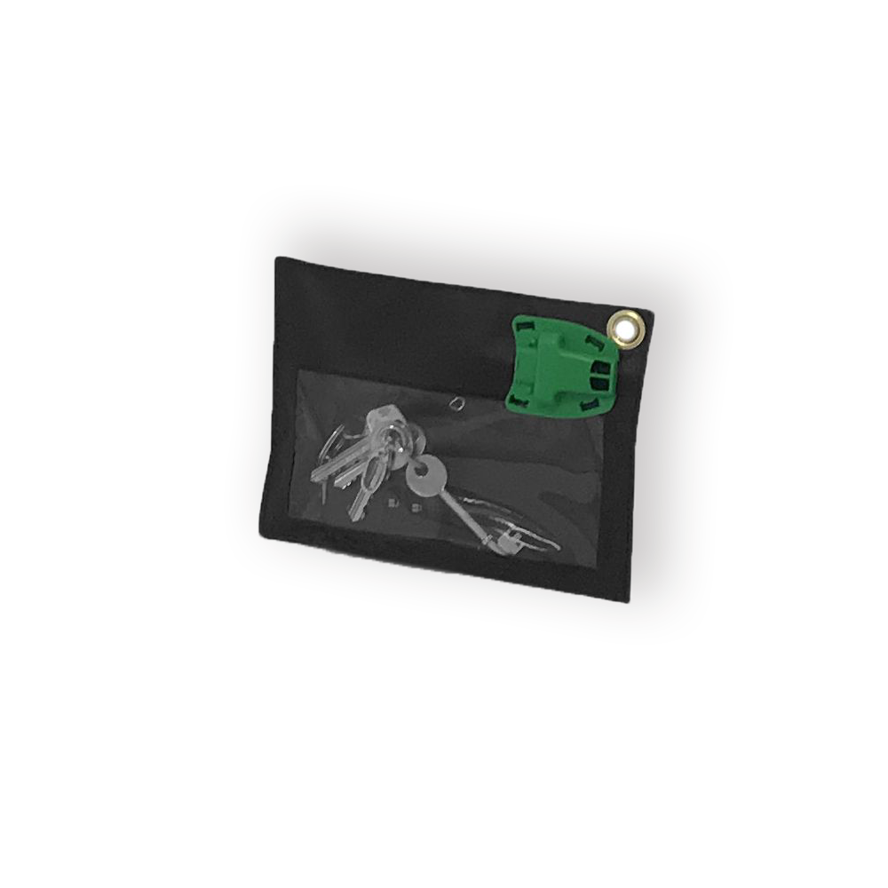 Secure pouch for carrying keys and smartphones sbe