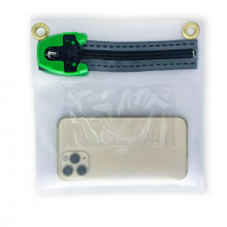 Secure pouch for personal documents and smartphones sbe with smartphone