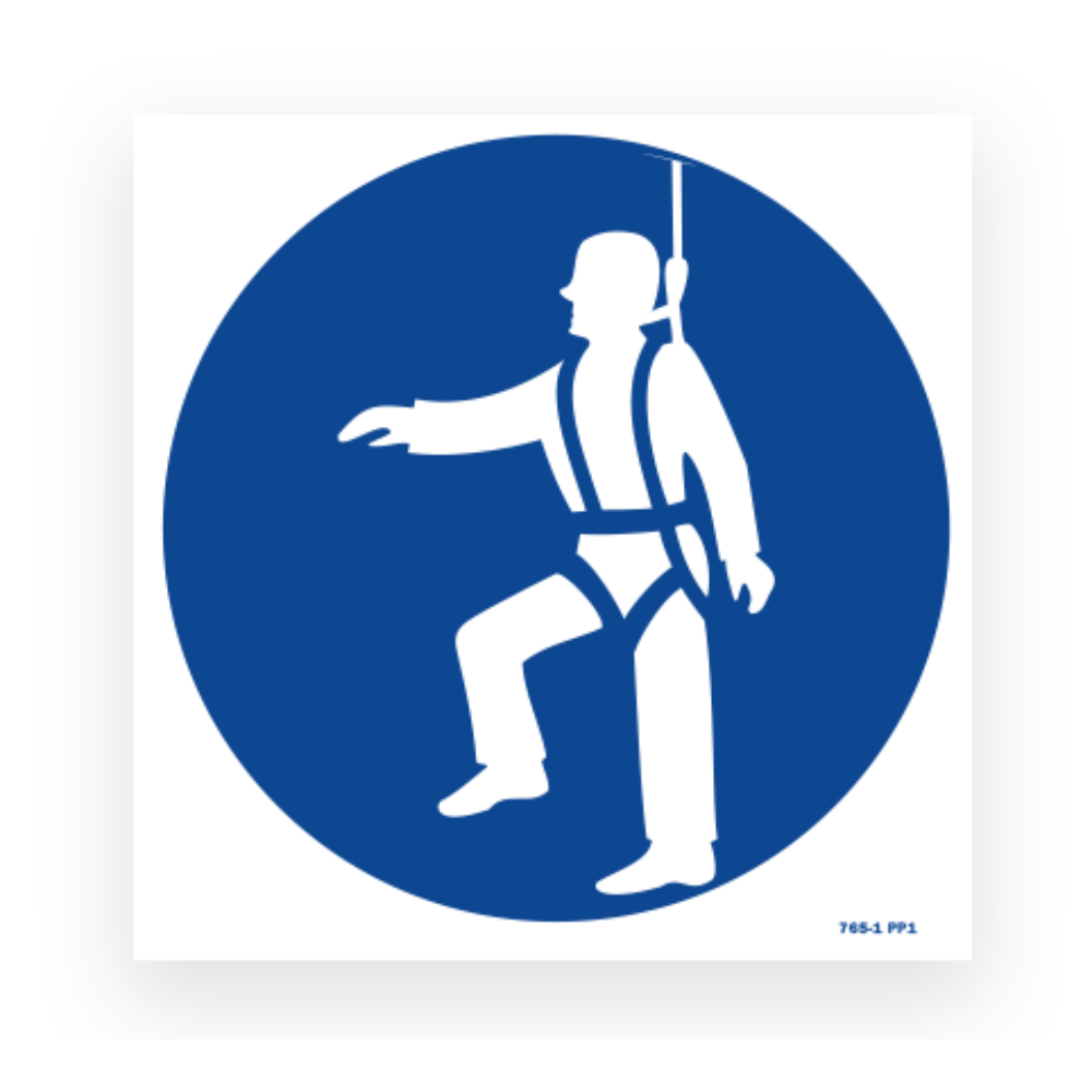 Picto of mandatory protection from fall signpost - 1