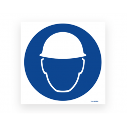 Panneau signalisation picto protection obligatoire tete