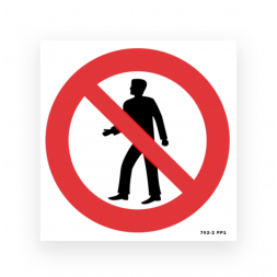 Panneau signalisation picto accès interdit