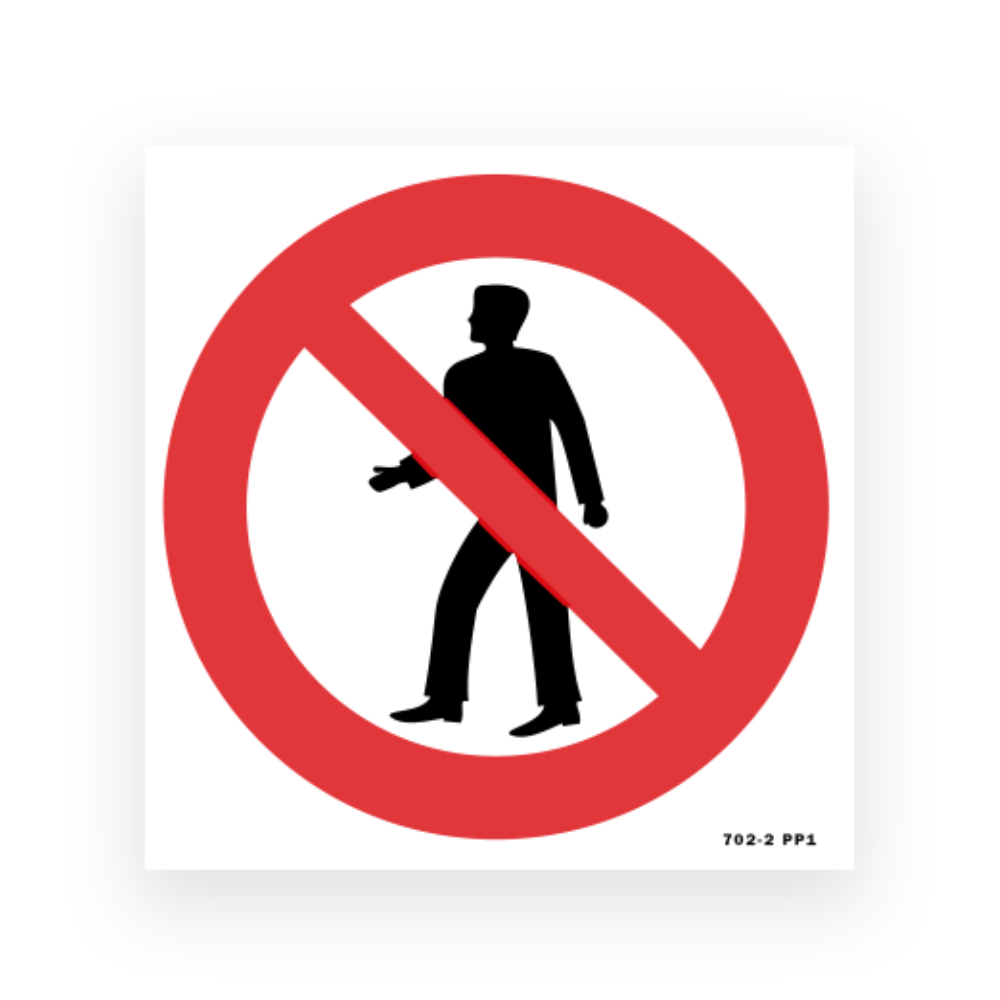 Picto of no-entry signpost - 1