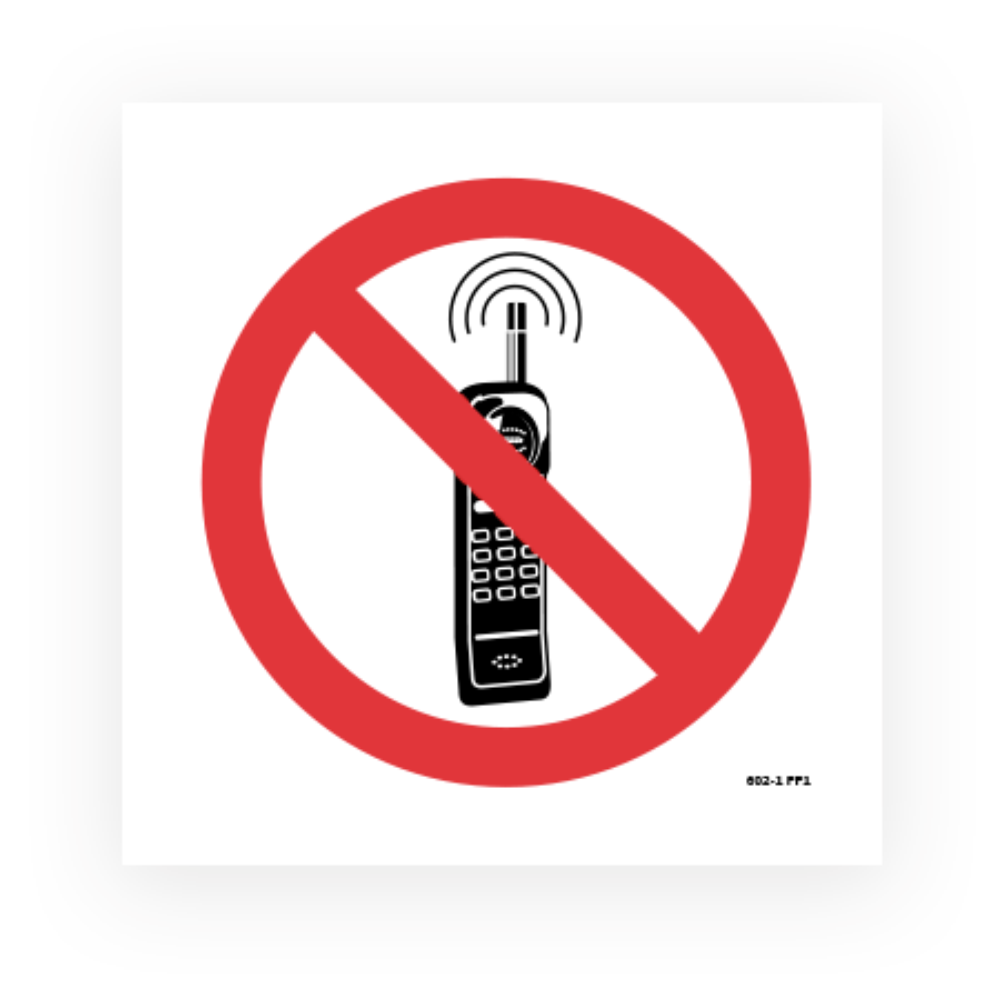 "Mobile phone switch off picto" warning sign - 1