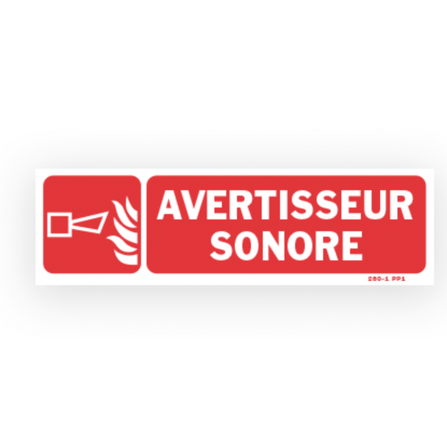 Panneau avertissement "avertisseur sonore "