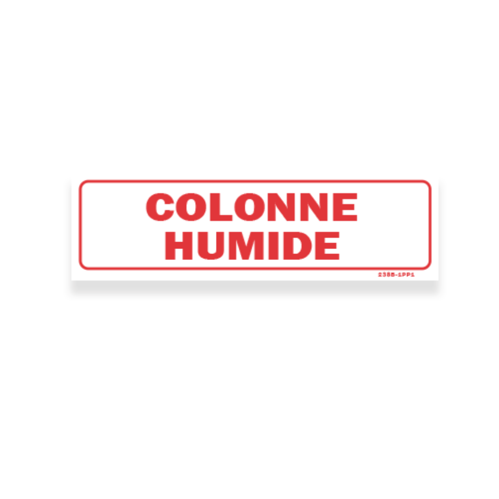 The warning sign for white "stand pipe" - 1