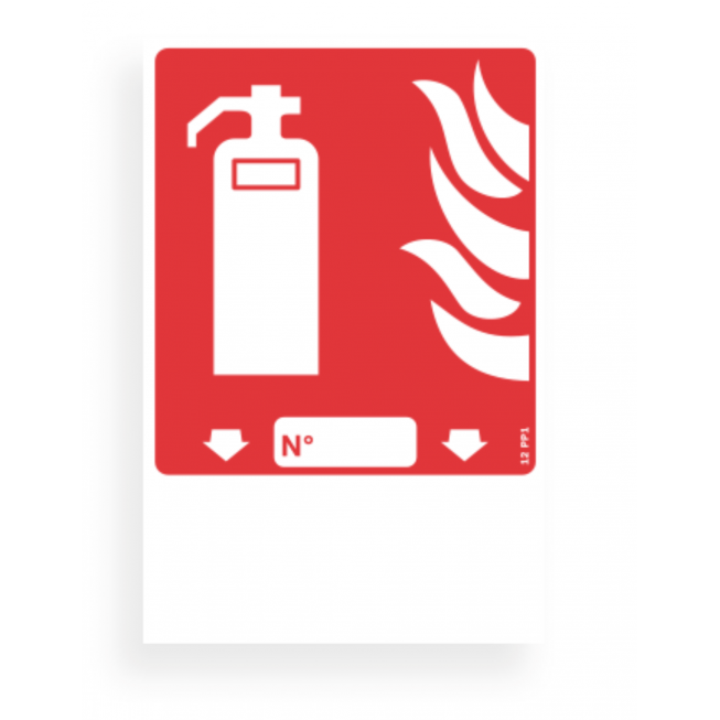 Mobile fire extinguisher picto fire-fighting sign - 1