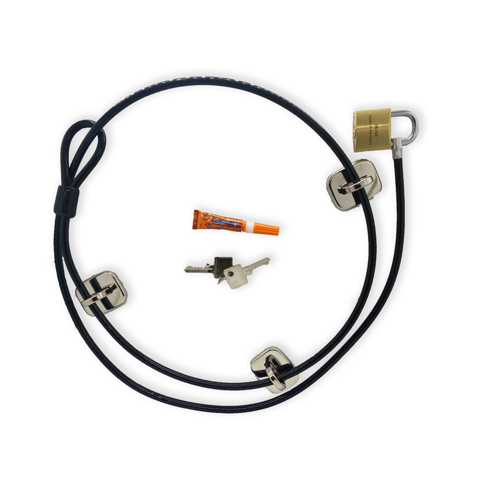 Very High-security Computer Cable Lock : The Complete Kit fixed