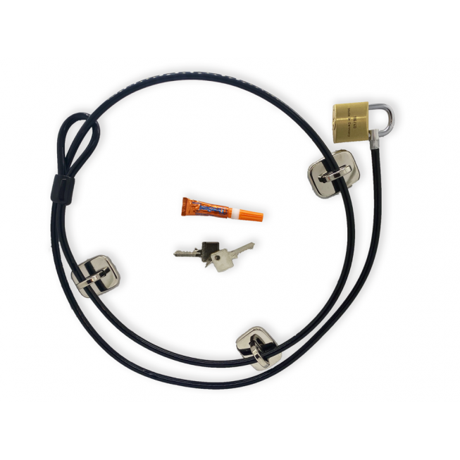 Very High-security Computer Cable Lock : The Complete Kit fixed