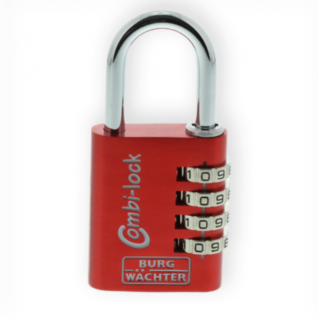 cadenas à combinaison eco couleur rouge