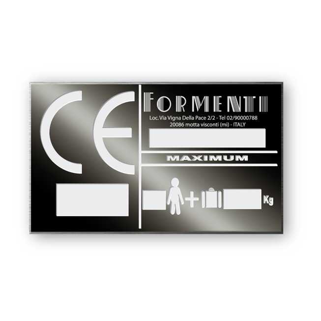 black plate builder aluminum personalized formenti