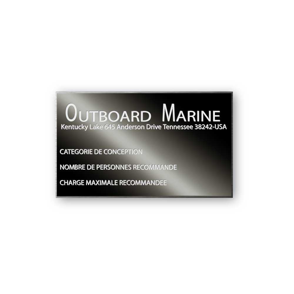 black plate aluminum builder custom outboard marine black plate