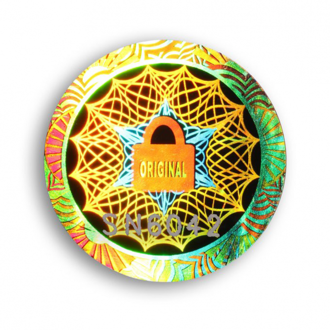 hologramme d’authentification anti effraction void standard couleure doree rond hologramme d’authentification anti effraction void standard couleure doree rond