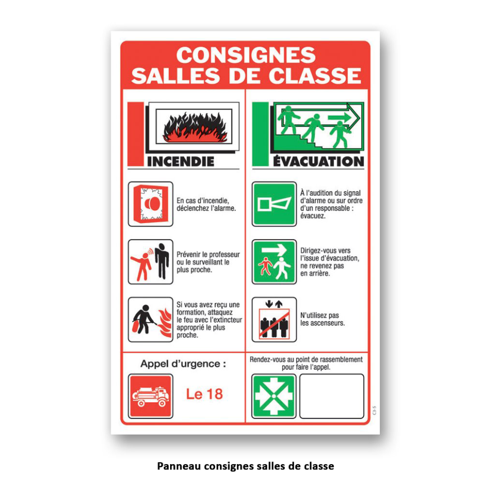 consigne salles de classe kit ecole