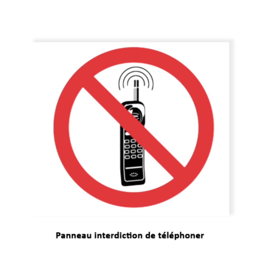 consigne interdiction de telephoner kit ecole
