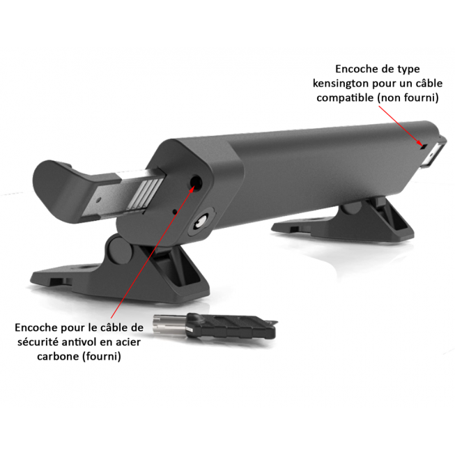 notch type on laptop anti-theft device