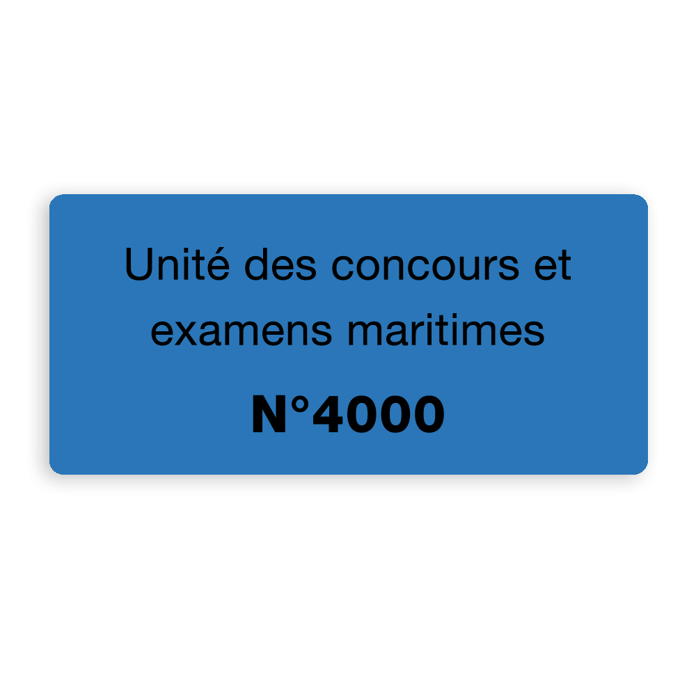 exemple scelle securite bleu impression noire pour concours