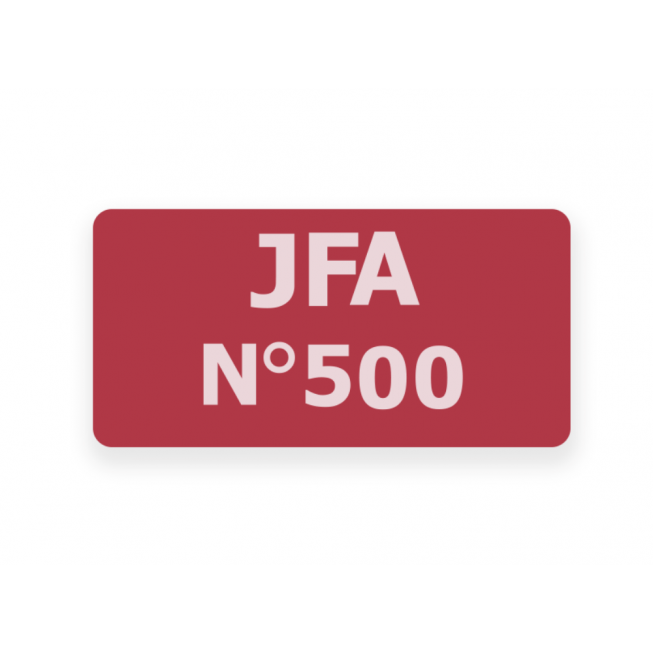 exemple scelle securite rouge impression blanche jfa