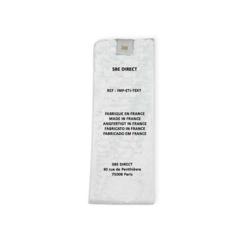 Rouleau d'Étiquettes Textile Thermocollantes Pré-Découpées - Top Qualité