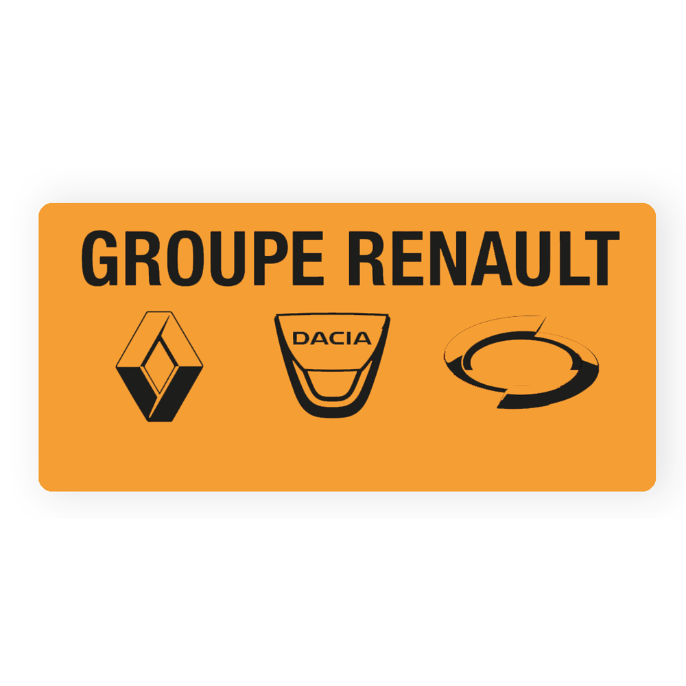 exemple scelle adhesif temperatures extremes groupe renault fond orange