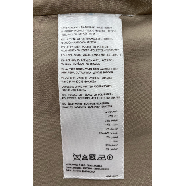 exemple d'étiquette textile