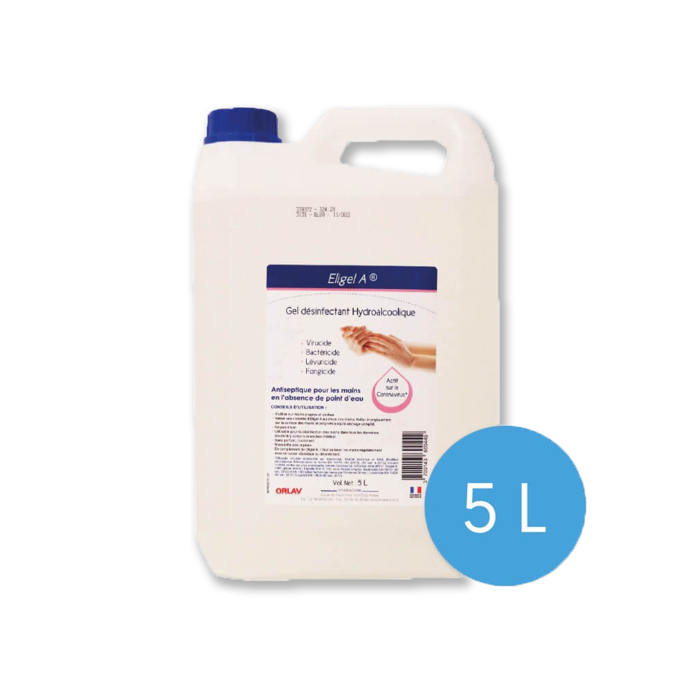 5L Hydroalcoholic Gel Canister - Effective and Fast Disinfection
