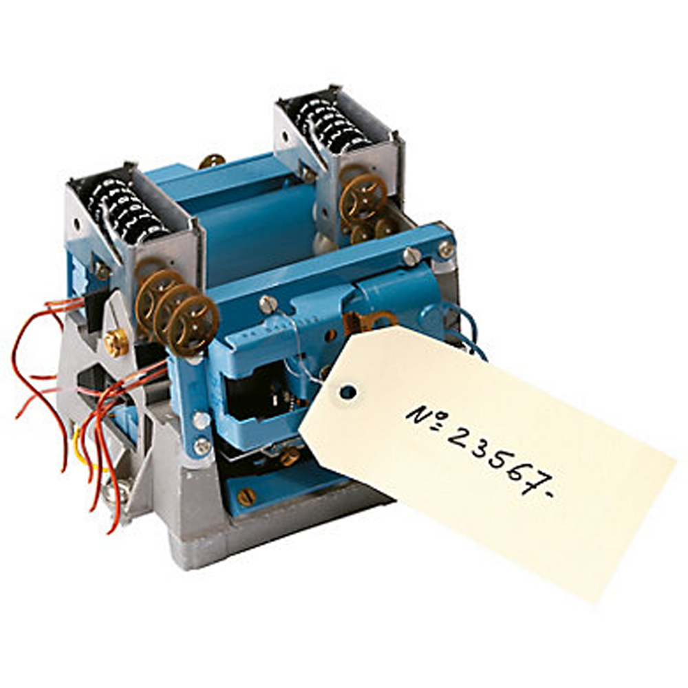 Paper tag on a engine