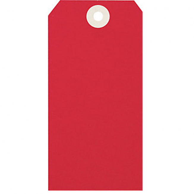 red paper tag