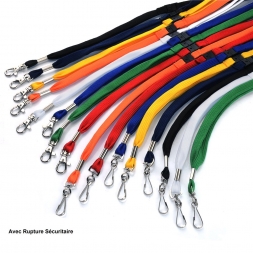 Tour de cou pour badge en couleur