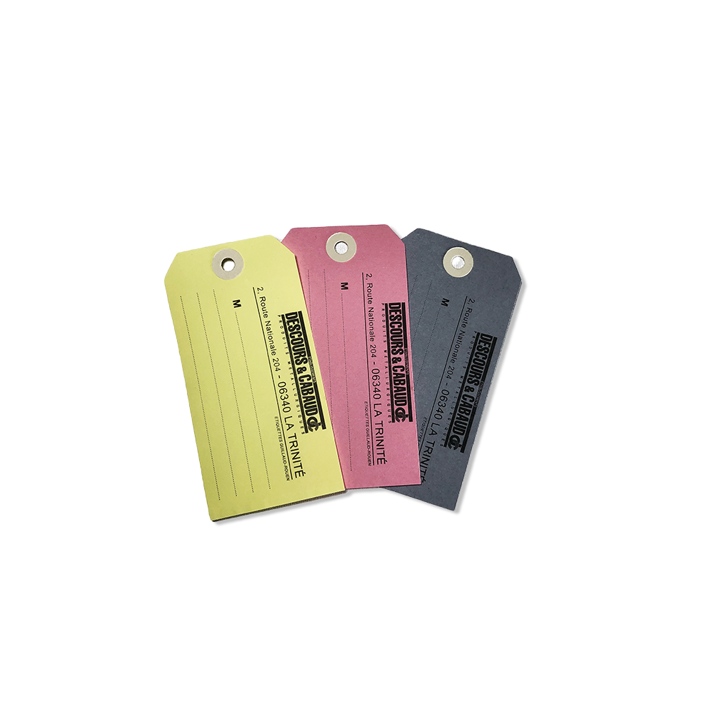 Printed Papertag in color