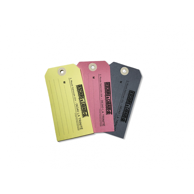 Printed Papertag in color