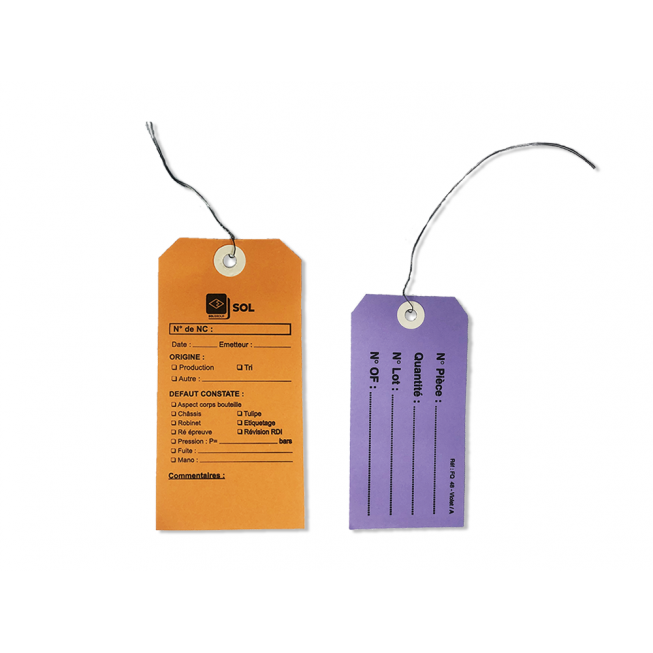 Printed Papertag with wire