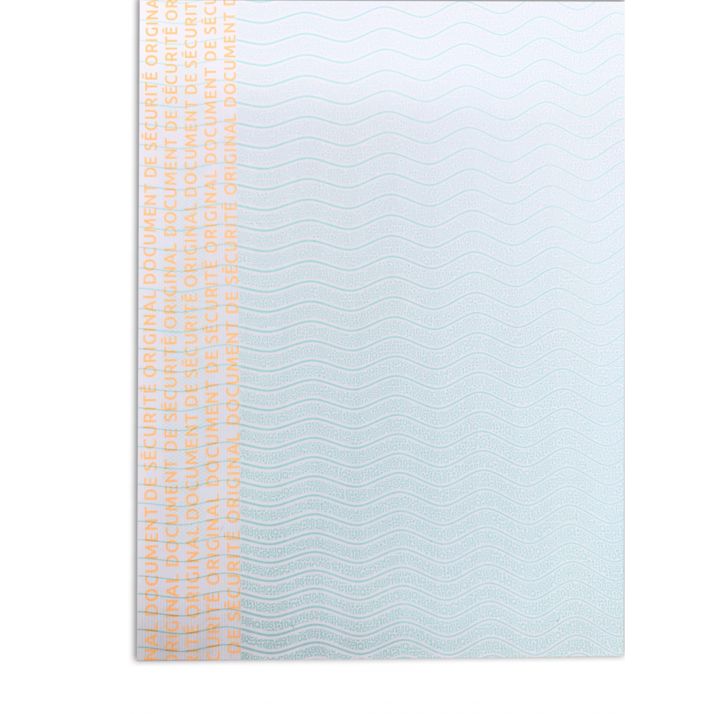 texte papier sécurisé