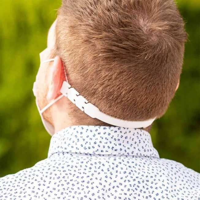 Ajusteur pour masque blanc