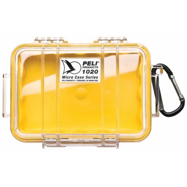 Microcase 17x5x12cm transparente liner jaune Microcase 17x5x12cm transparente liner jaune