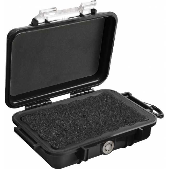 Microcase 17x5x12cm noire avec mousse Microcase 17x5x12cm noire avec mousse