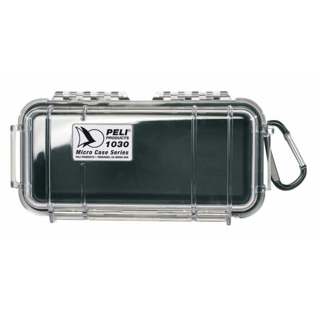 Microcase19x6x10cm transparente liner noir Microcase19x6x10cm transparente liner noir