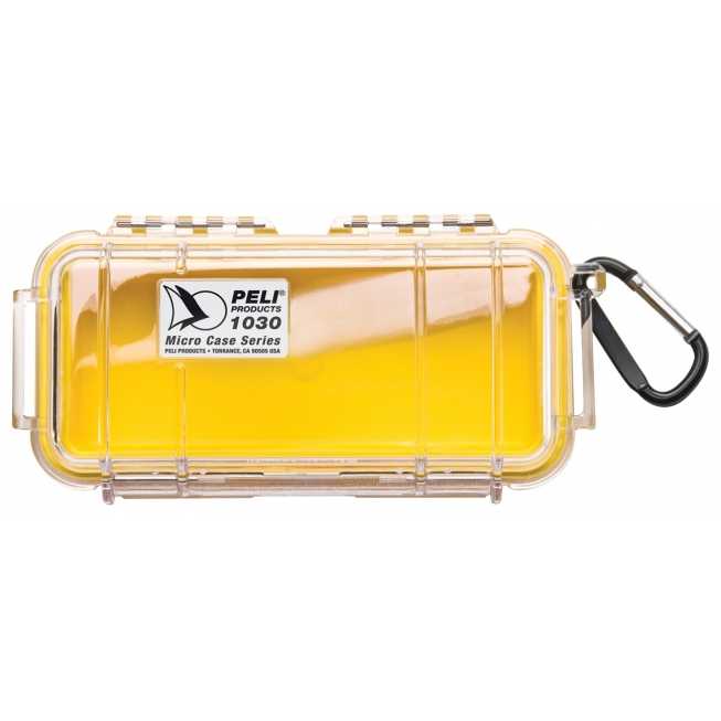 Microcase19x6x10cm transparente liner jaune Microcase19x6x10cm transparente liner jaune