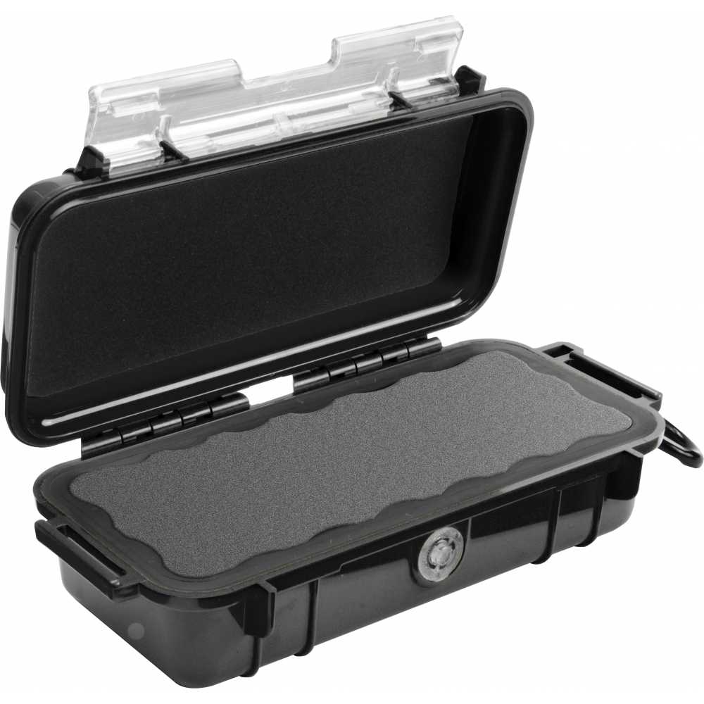 Microcase19x6x10cm noire avec mousse