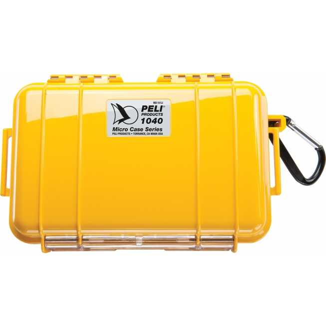 Microcase 19x5x13cm jaune