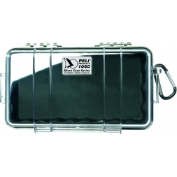 Microcase 25x7x14cm transparente liner noir