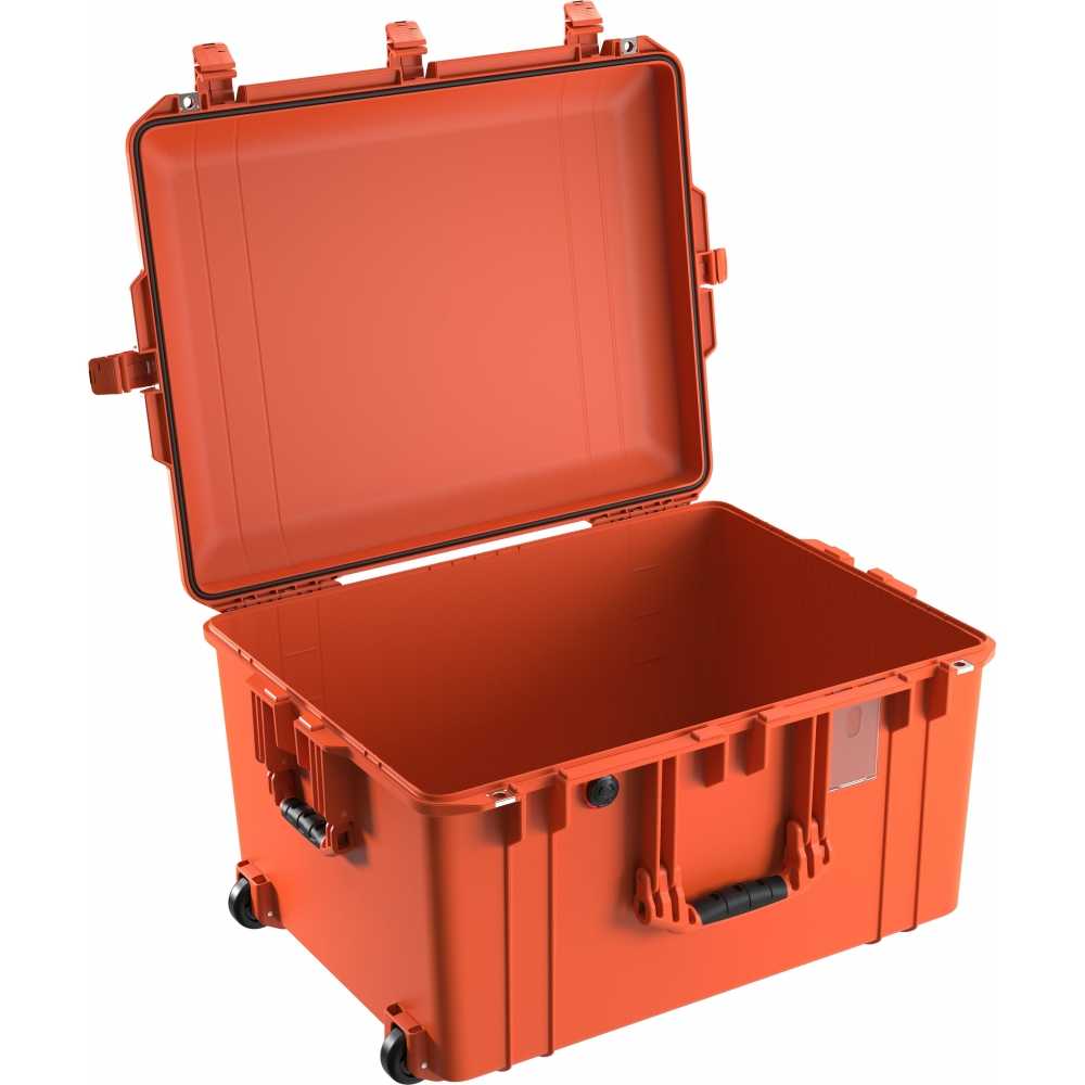 Mallette de transport roulante 68x38x52cm orange vide