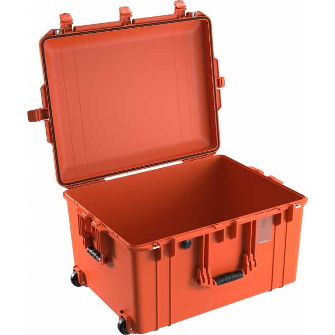 Mallette de transport roulante 68x38x52cm orange vide Mallette de transport roulante 68x38x52cm orange vide
