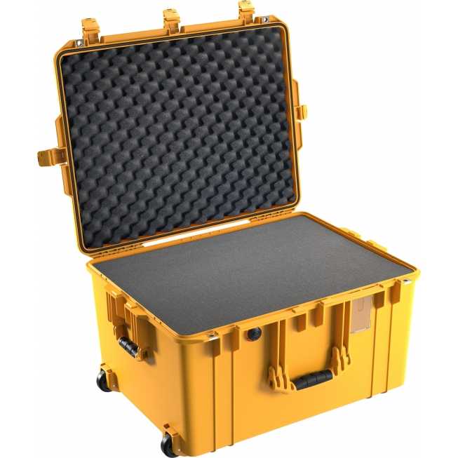 Mallette de transport roulante 68x38x52cm avec mousse Mallette de transport roulante 68x38x52cm avec mousse