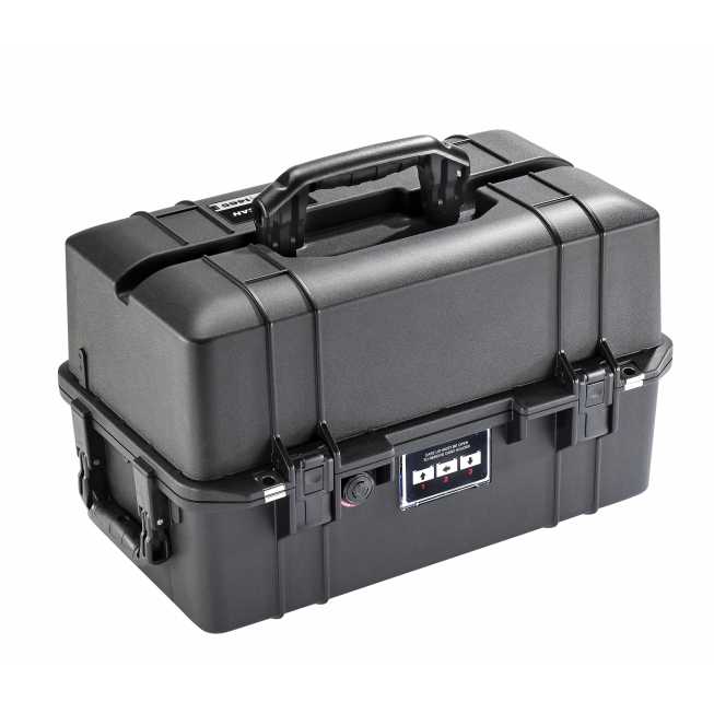 Mallette de transport sécurisée 53x32x32cm noire Mallette de transport sécurisée 53x32x32cm noire