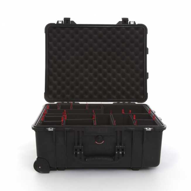 mallette de transport 1610 cloisons treckpack ouverte