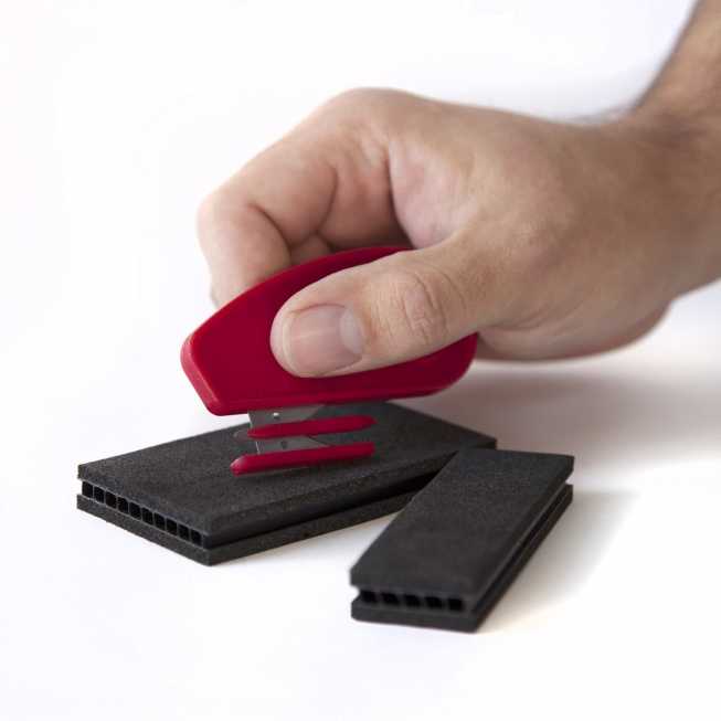 démonstration cloison treckpack mousse coupe