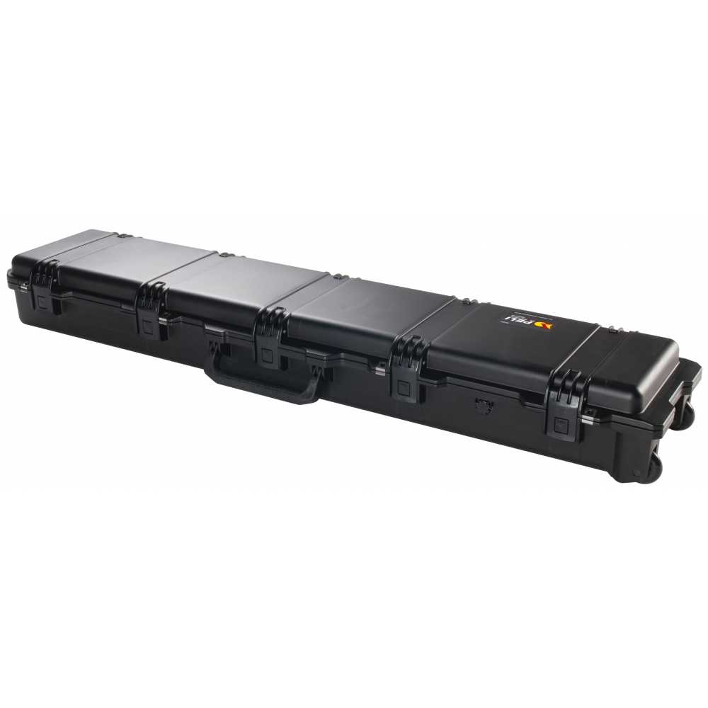 One hundred and thirty seven centimetre long secure foam carrying case side view