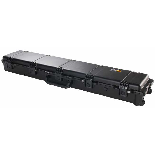 One hundred and thirty seven centimetre long secure foam carrying case side view